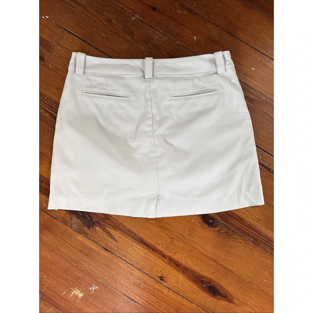 Nike Golf Skort Tour Performance Size 10 Cream White Golf Short Skirt Skort